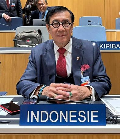 Menteri Hukum dan HAM Yasonna H. Laolly memimpin Delegasi Republik Indonesia.